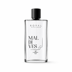 Royal Platinum MALDIVES Cologne 200 ml — товар спереди; полная композиция; на белом фоне