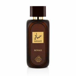 Fragrance World Hayaati Royale 100 ml — toode eestvaates; täiskompositsioon; valgel taustal