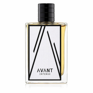 Fragrance World AVANT INTENSE 100 ml — product van voren; close-up; op een witte achtergrond