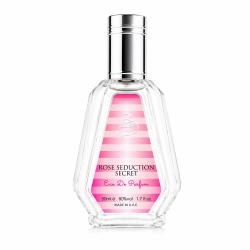 Fragrance World Rose Seduction Secret EDP 50 ml — товар спереди; крупный план; на белом фоне