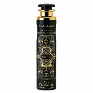Lattafa Perfume Bade'e Al Oud Oud for Glory 300 ml — товар спереди; крупный план; на белом фоне