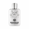 Fragrance World Marque 117 EDP 25 ml — frasco plateado cuadrado con esquinas redondeadas y emblema de caballos