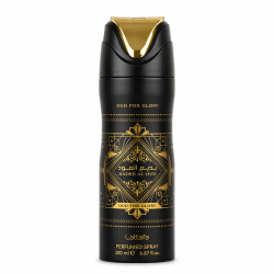 Lattafa Perfume Bade'e Al Oud For Glory 250 ml — produkt zepředu; detail; na bílém pozadí