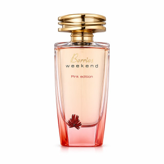 Fragrance World Berries Weekend Pink edition EDP 100 ml — toode eestvaates; täiskompositsioon; valgel taustal