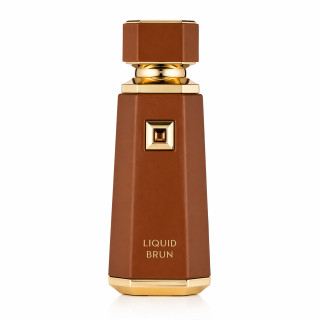 Fragrance World Liquid Brun EDP 100 ml — product van voren; close-up; op een witte achtergrond