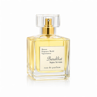 Fragrance World Barakkat Aqua Aevum EDP 100 ml — product van voren; volledige compositie; op een witte achtergrond