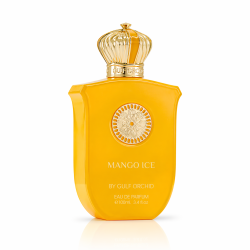 Gulf Orchid Mango Ice EDP 100 ml — товар спереди; полная композиция; на белом фоне