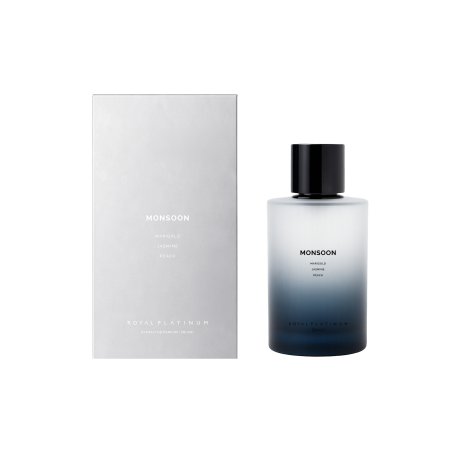 Royal Platinum MONSOON Extrait de Parfum 100 ml — изображение товара; полная композиция; на белом фоне; самый близкий кадр
