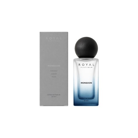 Royal Platinum MONSOON Extrait de Parfum 100 ml — изображение товара; полная композиция; на белом фоне; средний план