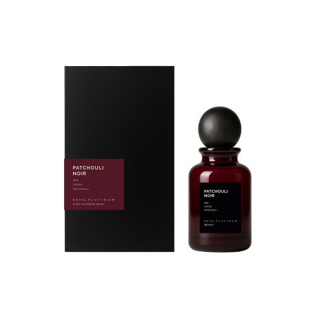 PATCHOULI NOIR Extrait de Parfum 100 ml — изображение товара; полная композиция; на белом фоне; самый близкий кадр