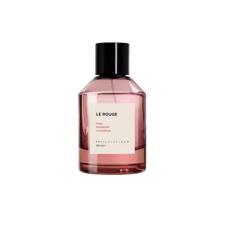 Royal Platinum LE ROUGE Extrait de Parfum 100 ml — toote vaade; lai kompositsioon; valgel taustal