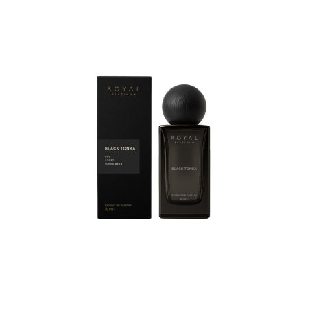 Royal Platinum BLACK TONKA Extrait de Parfum 30 ml — toote vaade; täiskompositsioon; valgel taustal