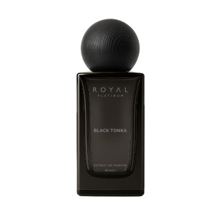 Royal Platinum BLACK TONKA Extrait de Parfum 30 ml — toode eestvaates; täiskompositsioon; valgel taustal