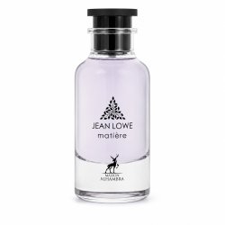 Lattafa Perfume MATIÉRE Jean Lowe EDP 100 ml — товар спереди; крупный план; на белом фоне