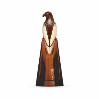 Fragrance World Le Falcon Dubai EDP 100 ml — товар спереди; полная композиция; на белом фоне