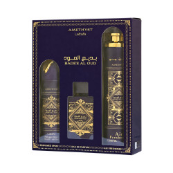 Lattafa Bade'e Al Oud Amethyst – Dovanų rinkinys su pakuote (100+200+300 ml)