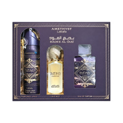 Lattafa Bade'e Al Oud Amethyst – Dovanų rinkinys su pakuote (100+200+50 ml)