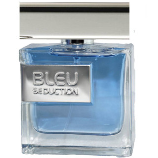 Fragrance World Bleu Seduction EDP 100 ml — toote vaade; väga lähivõte; valgel taustal
