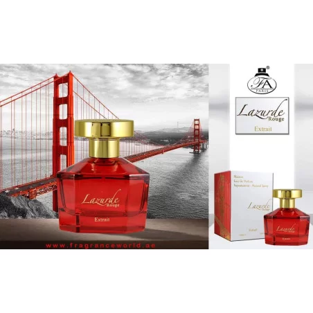 Lazurde Rouge extrait ➔ (Baccarat Rouge 540 Extrait de Parfum) ➔ Arabic perfume ➔ Fragrance World ➔ Unisex perfume ➔ 7