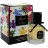 Fragrance World Flora by Flora EDP 100 ml — toode ja pakend; väga lähivõte; valgel taustal; kõige laiem kadreering