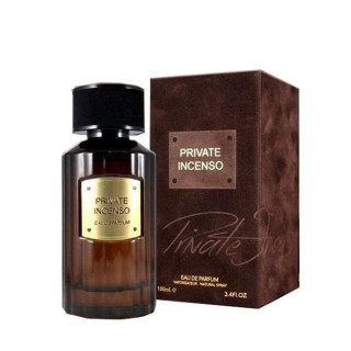 Private Incenso EDP 100 ml — Produkt und Verpackung; Nahaufnahme; auf weißem Hintergrund; weitester Bildausschnitt