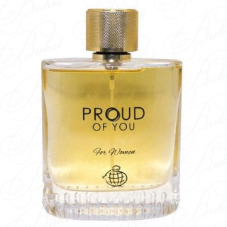 Fragrance World Proud of You for Her EDP 100 ml — Produktansicht; Nahaufnahme; auf weißem Hintergrund; engster Bildausschnitt