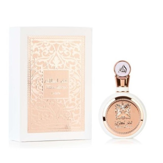 Lattafa Perfume Fakhar Rose EDP 100 ml — изображение товара; полная композиция; на белом фоне; самый широкий кадр