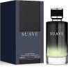 Fragrance World Suave EDP 100 ml — toode ja pakend; väga lähivõte; valgel taustal