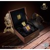 Fragrance World Paradox Vetiver EDP 100 ml — товар в стилизованной композиции; очень крупный план; информационная графика товара
