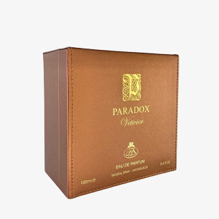Fragrance World Paradox Vetiver EDP 100 ml — упаковка товара; крупный план; на белом фоне