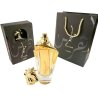 Lattafa Perfume MAAHIR EDP 100 ml — toode ja pakend; lähivaade; valgel taustal; lähim kadreering