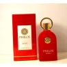 Lattafa Perfume Philos Rosso EDP 100 ml — упаковка товара; крупный план; на белом фоне; самый широкий кадр