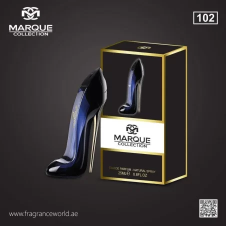 Good Girl (Marque 102) arabialainen hajuvesi ➔ Fragrance World ➔ Taskuhajuvesi ➔ 3