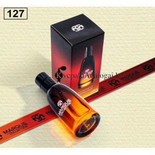 Fragrance World Marque 127 EDP 25 ml — produkto pakuotė; artimas vaizdas; baltame fone