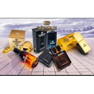 Fragrance World Marque 127 EDP 25 ml — produkto pakuotė; stambus planas; baltame fone
