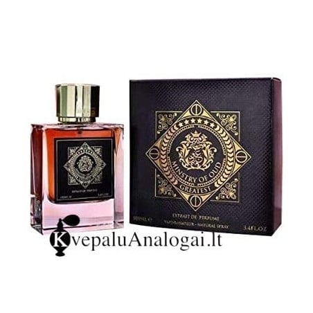 Greatest Ministry of Oud Pendora (Initio Oud for Greatness) Arabic perfume