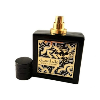 Lattafa Perfume Qaed Al Fursan EDP 90 ml — изображение товара; полная композиция; на белом фоне; самый близкий кадр