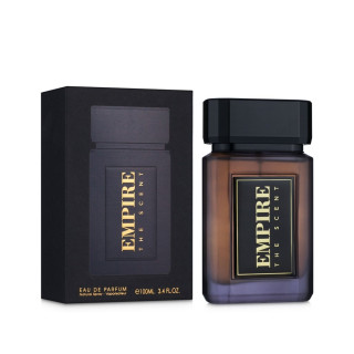 Fragrance World Empire The Scent for Men EDP 100 ml — toote vaade; lähivaade; valgel taustal