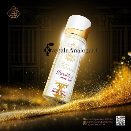 Maison Baccarat Rouge 540 (Barrrakat rouge 540) arabiško aromato versijos parfumuotas dezodorantas, 200ml Fragrance World - 1