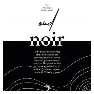 Vertus Paris Niche Perfume OUD NOIR EDP 100 ml — productweergave; volledige compositie; op een witte achtergrond