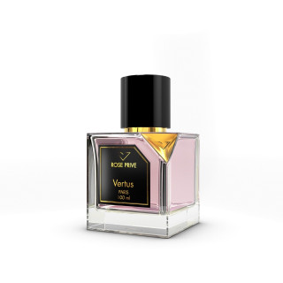 Vertus Paris Niche Perfume ROSE PRIVE EDP 100 ml — product van voren; volledige compositie; op een witte achtergrond
