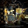 Vertus Paris Niche Perfume NIGHT DOSE EDP 100 ml — productweergave; zeer nabije close-up; op een donkere achtergrond