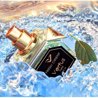 Fresh Orient EDP 100 ml — productweergave; zeer nabije close-up; op een lichte achtergrond; ruimste kadrering