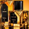 Vertus Paris Niche Perfume Bois Et Cuir EDP 100 ml — изображение товара; очень крупный план; на цветном фоне