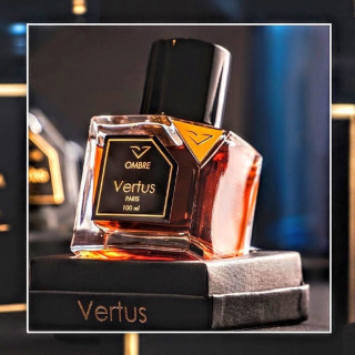 Vertus Paris Niche Perfume OMBRE EDP 100 ml — изображение товара; очень крупный план; на тёмном фоне