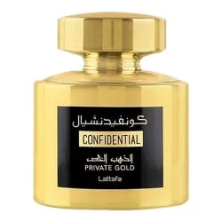 TT Kirke (Lattafa Confidential Private Gold) aromato arabiška versija moterims ir vyrams, 100ml, EDP Lattafa Kvepalai - 1