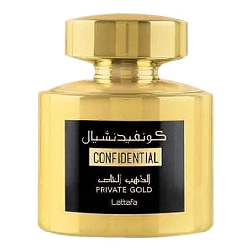LATTAFA Confidential Private Gold ➔ (Kirke) ➔ Perfume Árabe ➔ Lattafa Perfume ➔ Perfume unissex ➔ 1