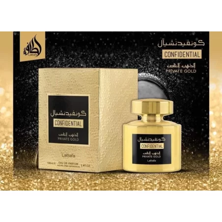 LATTAFA Confidential Private Gold ➔ (Kirke) ➔ Perfume Árabe ➔ Lattafa Perfume ➔ Perfume unissex ➔ 2