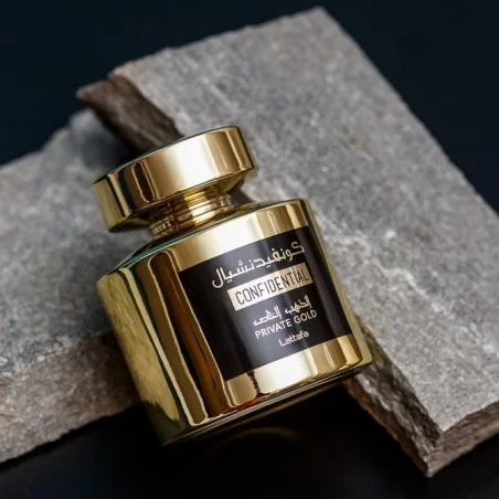 LATTAFA Confidential Private Gold ➔ (Kirke) ➔ Perfume Árabe ➔ Lattafa Perfume ➔ Perfume unissex ➔ 3