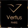 Vertus Paris Niche Perfume AURAMBER EDP 100 ml — изображение товара; крупный план; на тёмном фоне